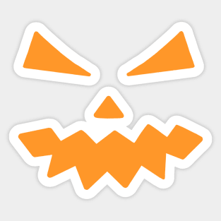 Evil Pumpkin carving Sticker